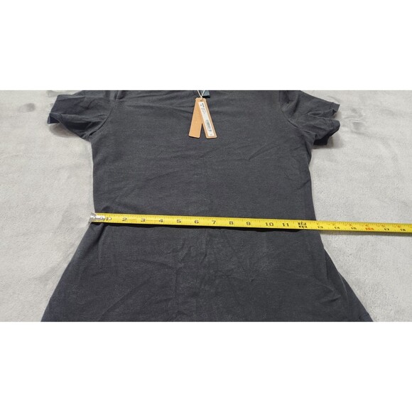 NWT SKIMS Medium Soot Black Cotton Jersey T-Shirt AP-TSH-0638 - Picture 5 of 8